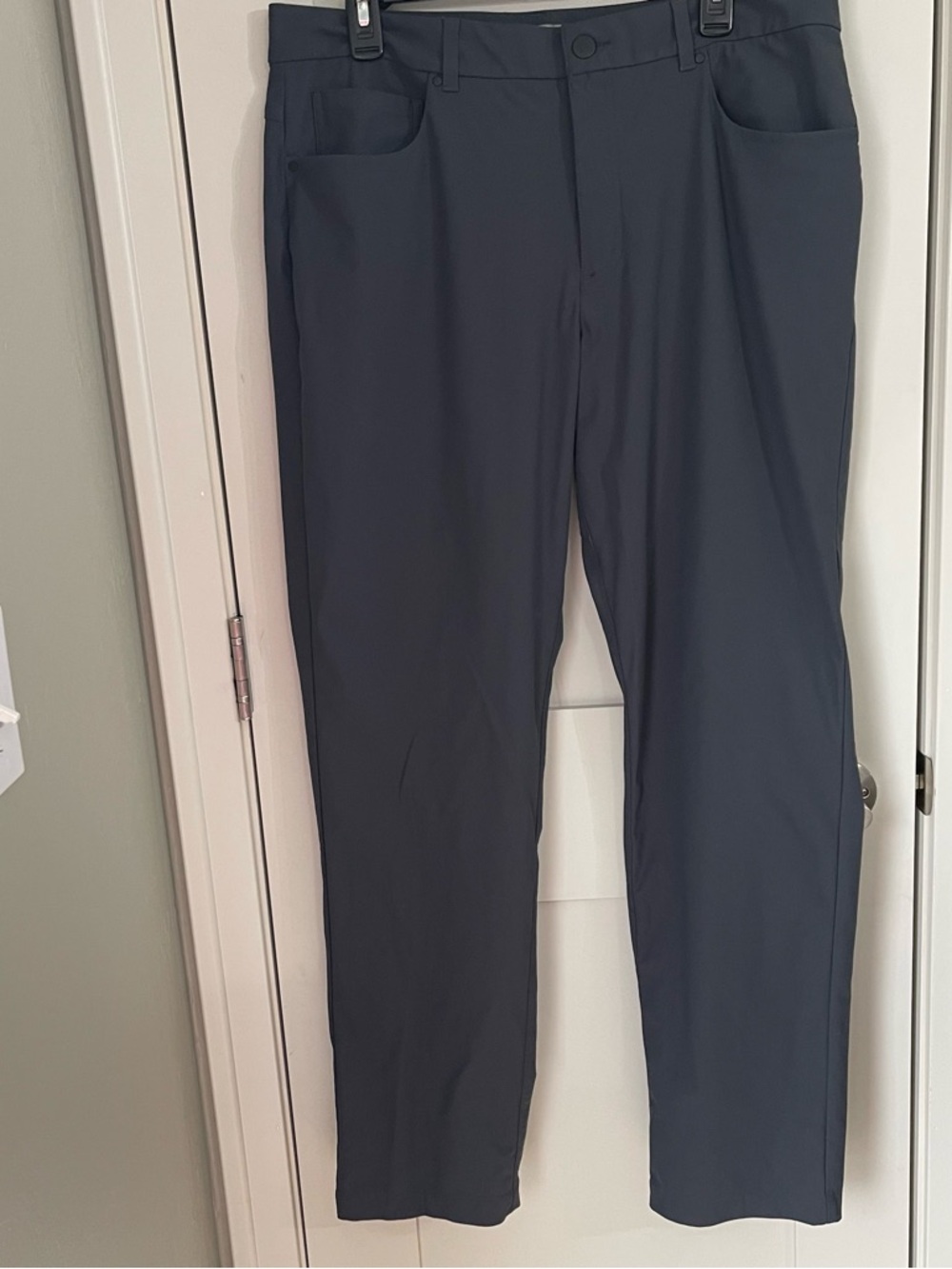VRST Men's Limitless Performance Slim Fit 5 Pocket Pant Medium Grey 36x34